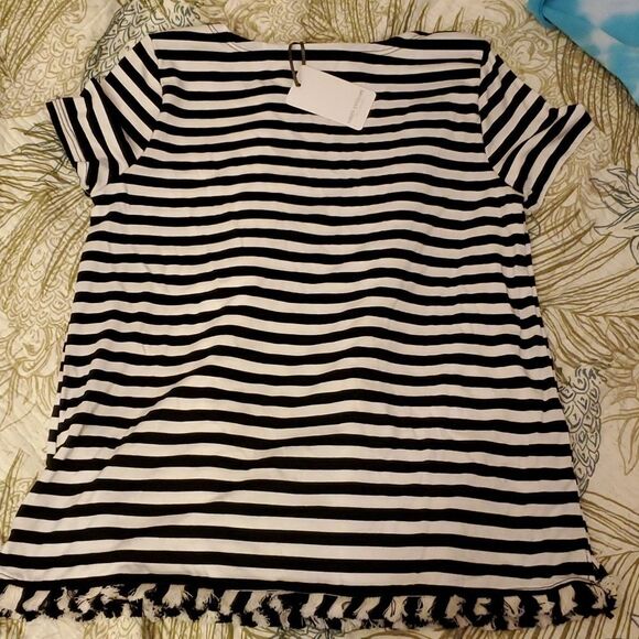 Green Envelope Los Angeles T-Shirt Black White Tassle - Picture 5 of 11